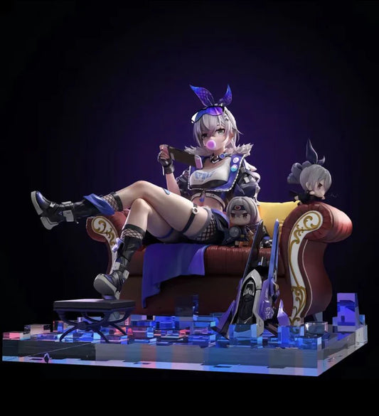 Silver Wolf Action Figurine