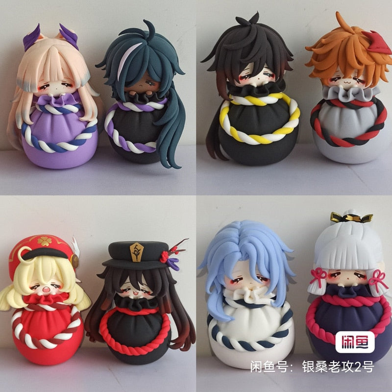 Genshin Chibi Clay Figurines
