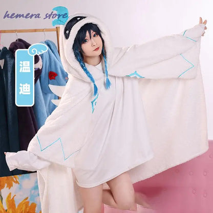 Genshin Impact Flannel Cloak (Free Size) – Venti