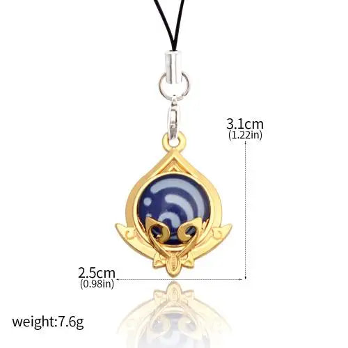 Genshin Impact Elemental Phone Charms (Glows In Dark)