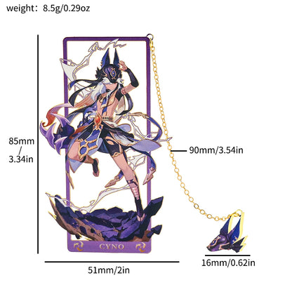 Genshin Impact Metal Bookmark – Cyno