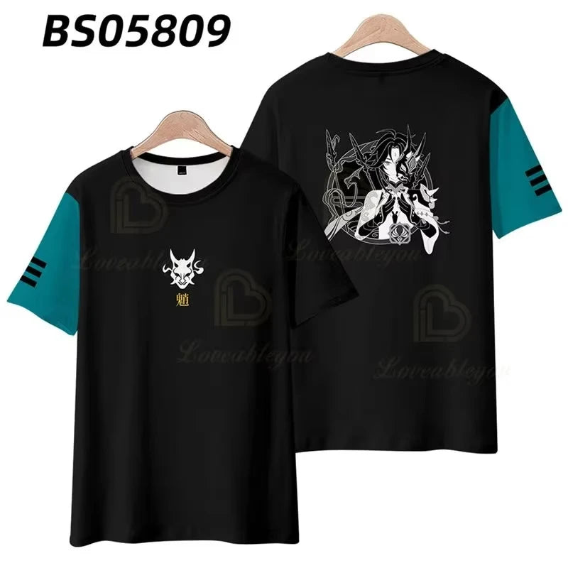 Genshin Impact 3D Printed T Shirts