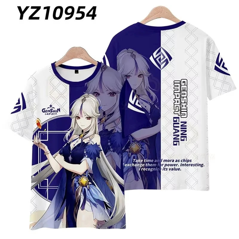 Genshin Impact 3D Printed T Shirts