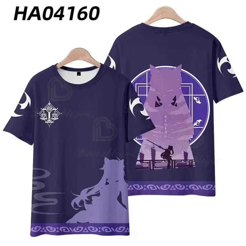 Genshin Impact 3D Printed T Shirts