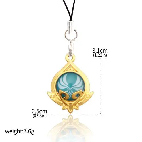 Genshin Impact Elemental Phone Charms (Glows In Dark)
