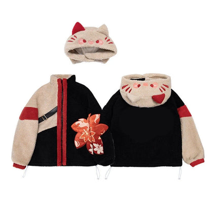 Genshin Impact Kazuha Fleece Hoodie (Pre-Order) – Minimal / S