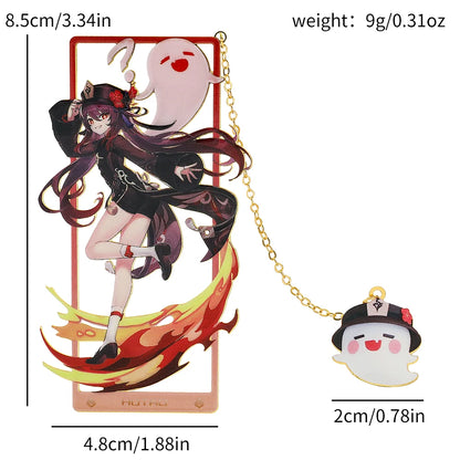 Genshin Impact Metal Bookmark – HuTao