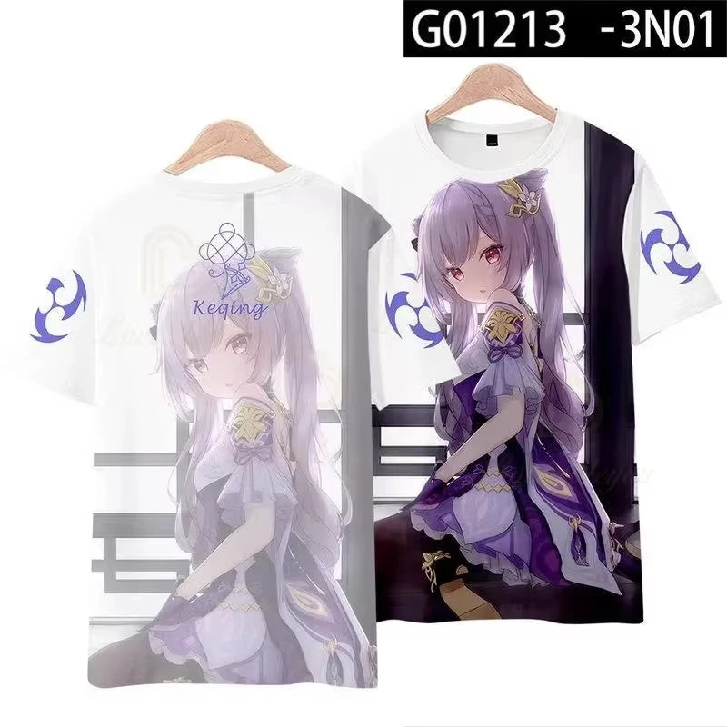 Genshin Impact 3D Printed T Shirts