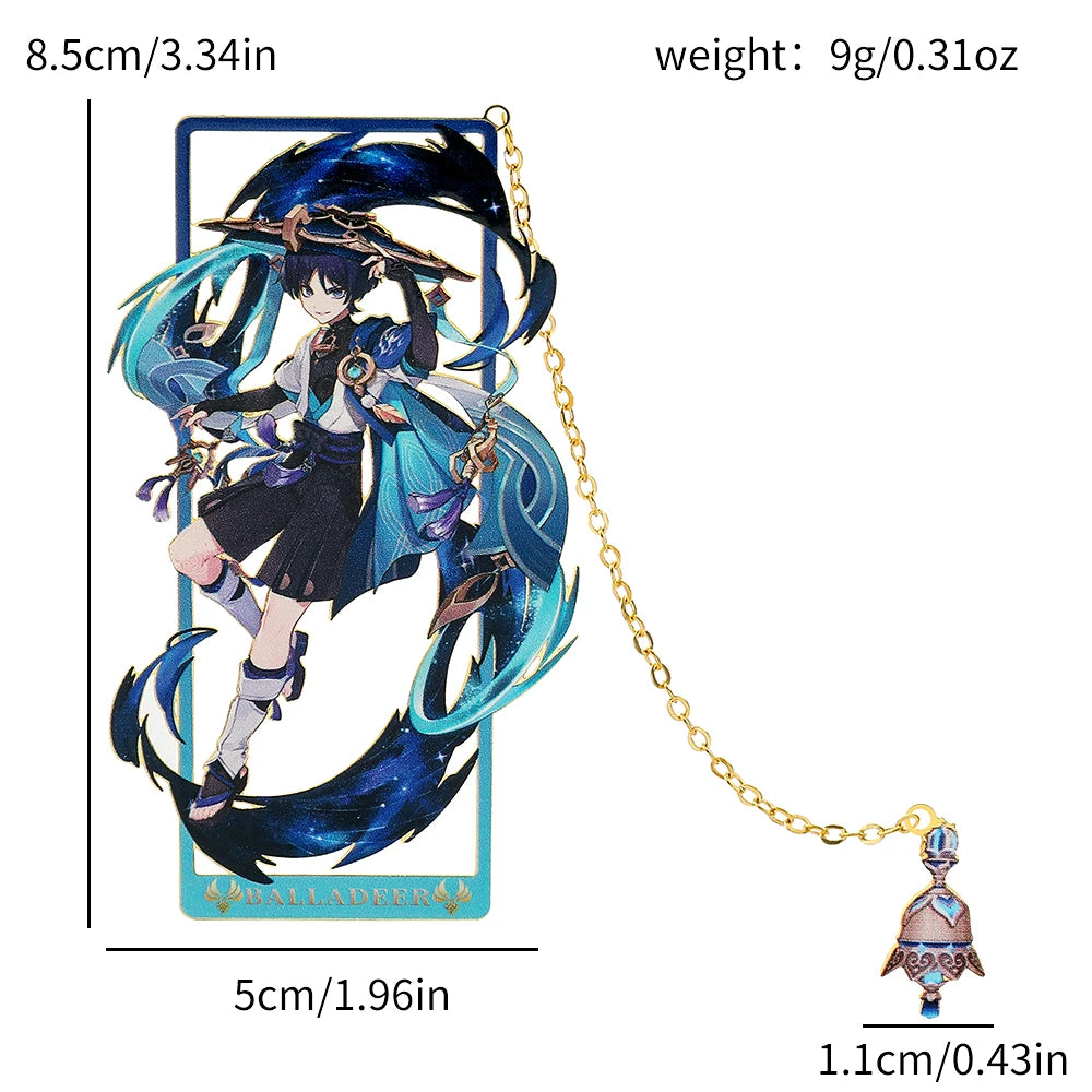 Genshin Impact Metal Bookmark