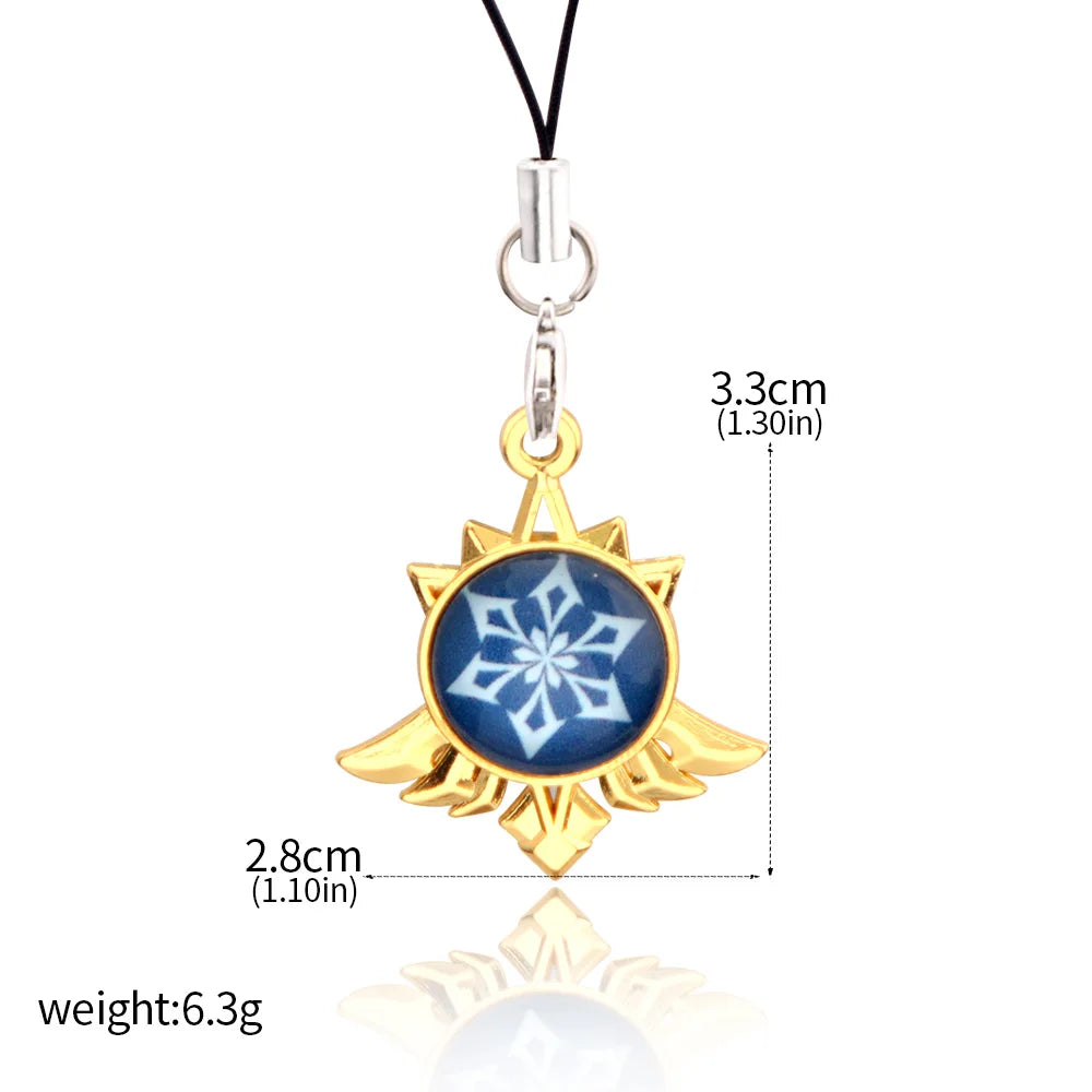 Genshin Impact Elemental Phone Charms (Glows In Dark)