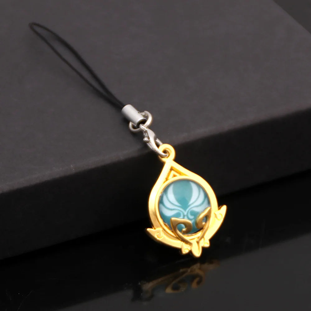 Genshin Impact Elemental Phone Charms (Glows In Dark)