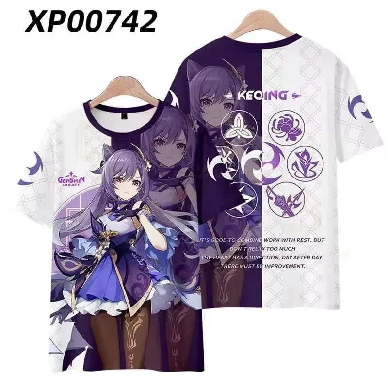 Genshin Impact 3D Printed T Shirts