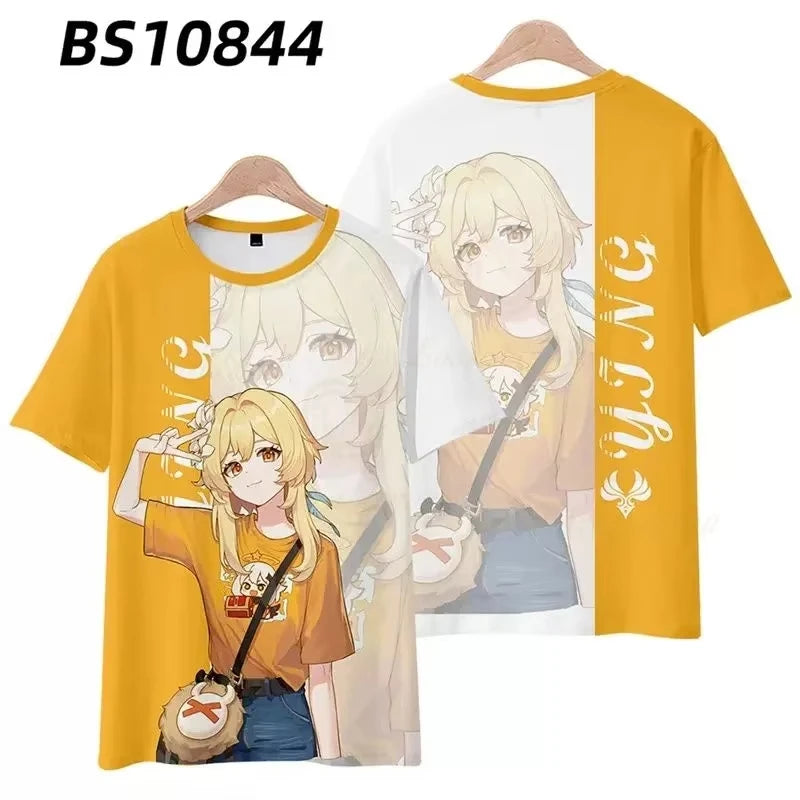Genshin Impact 3D Printed T Shirts