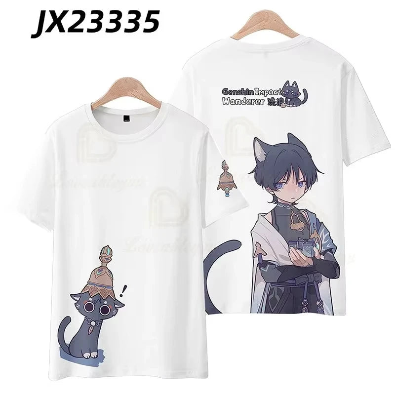 Genshin Impact 3D Printed T Shirts