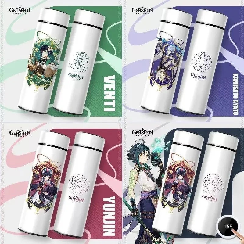 Genshin Impact Temperature Display Thermos