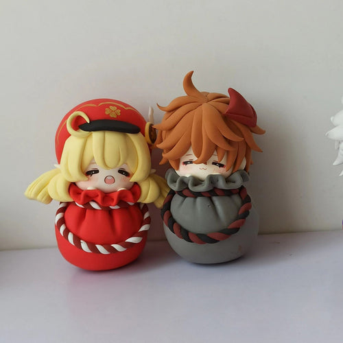 Handmade Chibi Clay Figurines – Genshin Impact