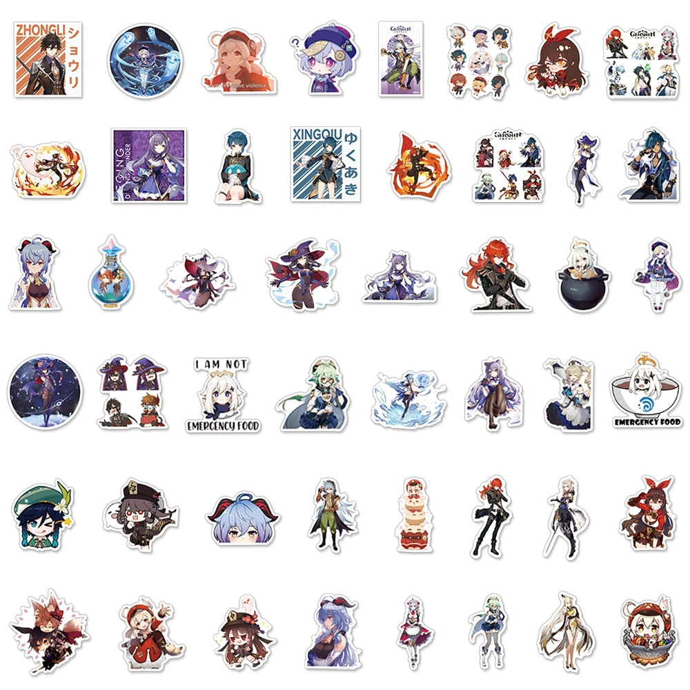 Genshin Learning Sticker Genshin Impact Stickers – GenshinGoodies