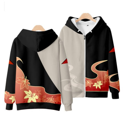 Kazuha Hoodies – Genshin Impact – Zip-up / XS