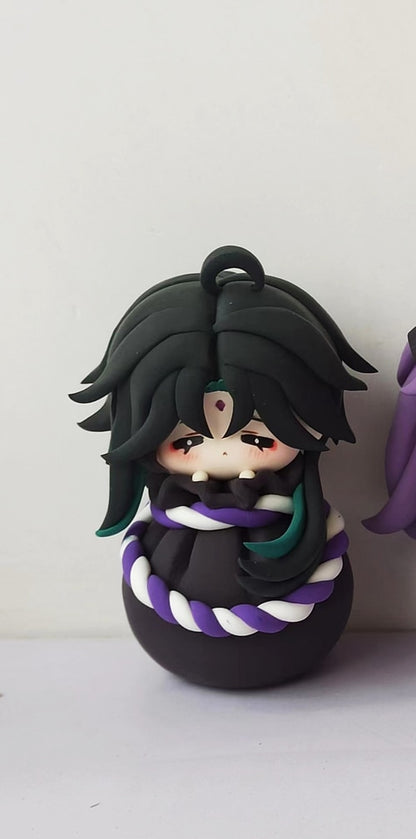 Handmade Chibi Clay Figurines – Genshin Impact – Xiao