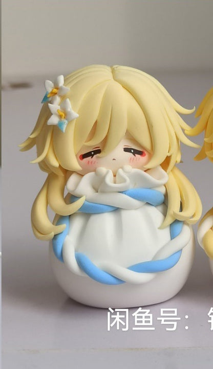 Handmade Chibi Clay Figurines – Genshin Impact – Lumine