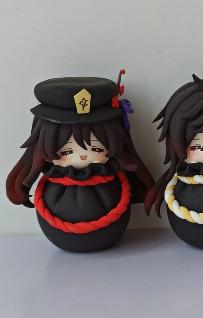 Handmade Chibi Clay Figurines – Genshin Impact – Hutao