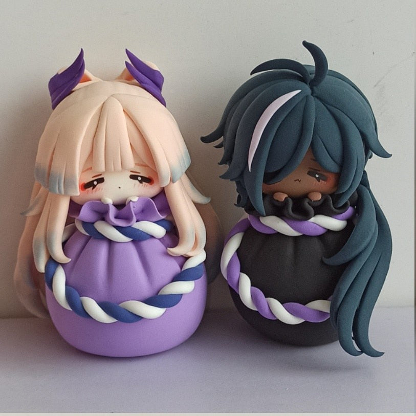 Genshin Chibi Clay Figurines