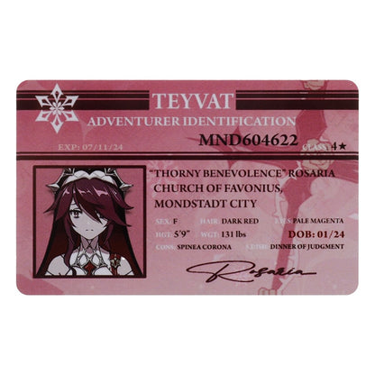 Genshin Impact Name Cards – Rosaria
