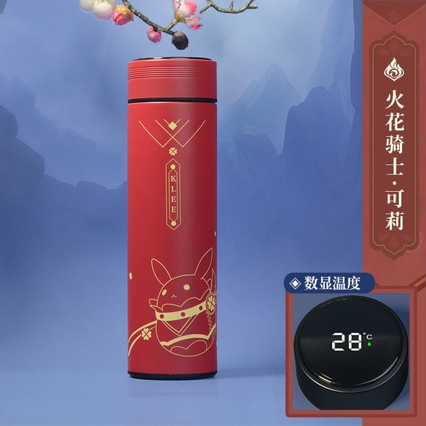 Genshin Impact Childe Zhongli Paimon Keli Cosplay Thermos Bottles