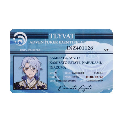 Genshin Impact Name Cards – Ayato