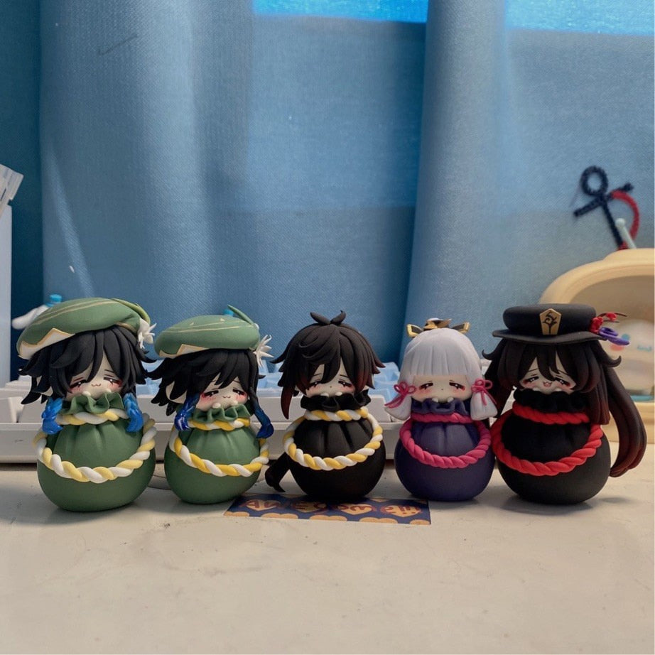 Genshin Chibi Clay Figurines