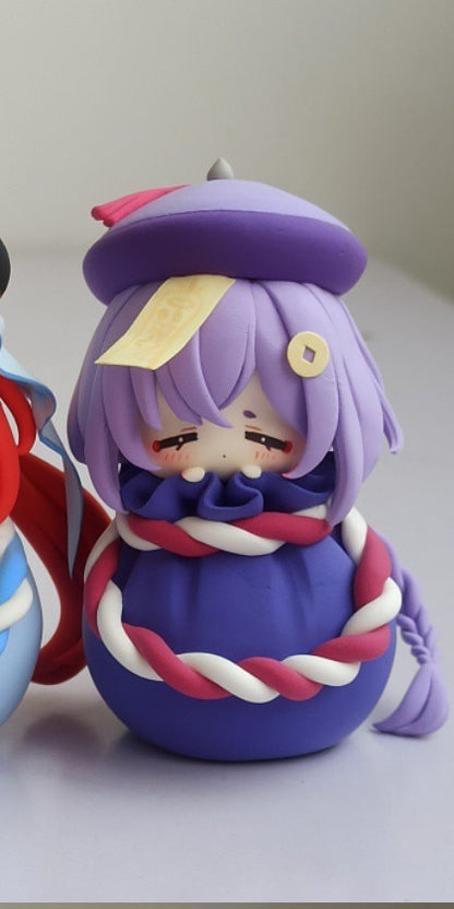 Handmade Chibi Clay Figurines – Genshin Impact – Qiqi