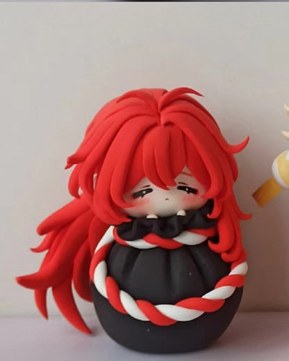 Handmade Chibi Clay Figurines – Genshin Impact – Diluc