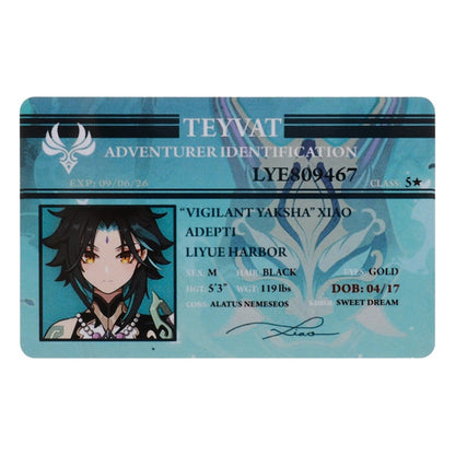 Genshin Impact Name Cards – Xiao