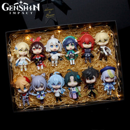 Genshin Impact Chibi Figurine Set (6 or 12 pcs) – 12pcs