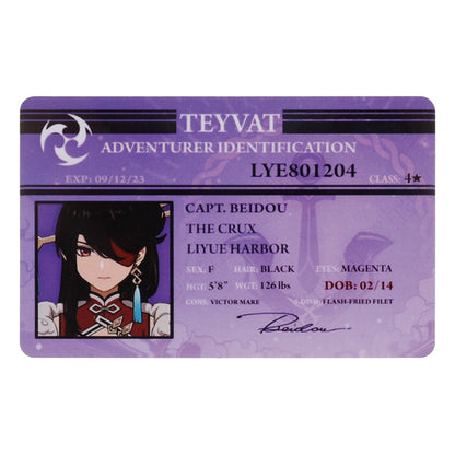 Genshin Impact Name Cards – Beidou
